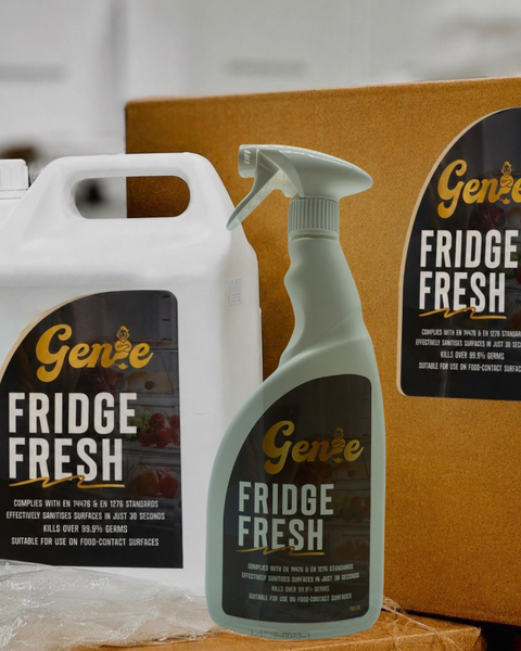 Starter Kit: 5 Litre FRIDGE FRESH - unscented, food safe sanitiser with 750ml Spray bottle PRE ORDER