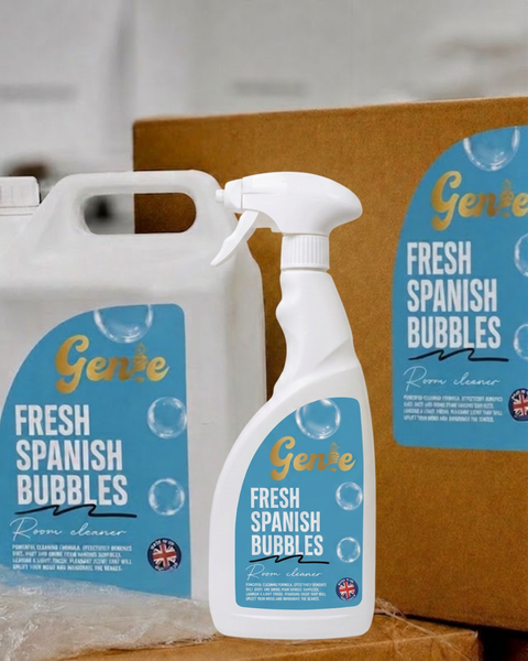 Starter Kit: 5 Litre Fresh Spanish Bubbles Genie Room Cleaner with 750ml Spray bottle PRE ORDER